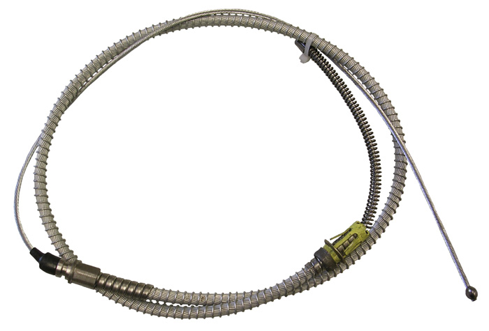 Rear Parking Brake Cable, 1957-58 Oldsmobile 98 except 1957 convertibles or 1958 models with air ride