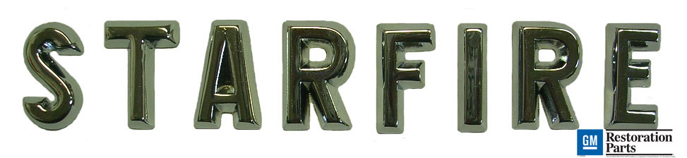 'STARFIRE' Fender Letter Set, 1956 98 convertibles