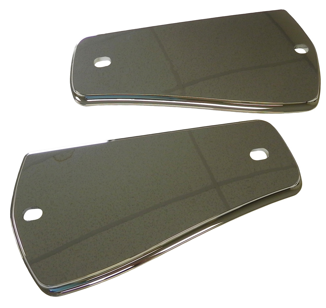 Rear Arm Rest Chrome Backing Plates, 1968-69 Cutlass and 442