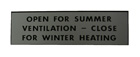 Heater Door Decal, 1949-56 Oldsmobile