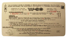 Emission and Tune Up Decal, 1970 442 W-30, automatic transmission