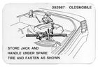 Jack Stowage Decal, 1966-67 F-85, Cutlass, 442