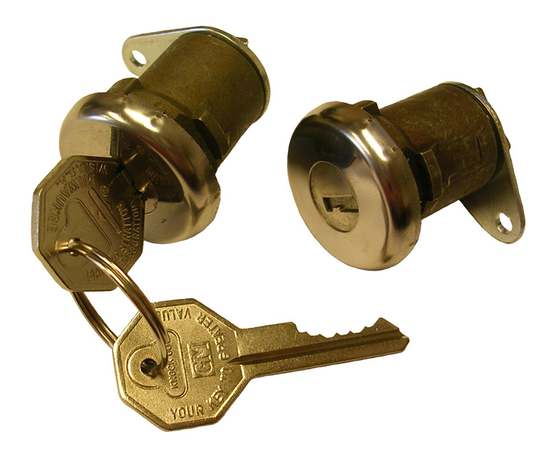 1961-64 2 DOOR SEDAN & WAGON DOOR LOCK CYLINDERS