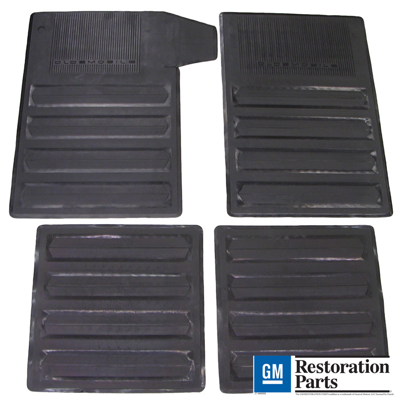 1968-72 Olds Cut-C/S-442-H/O Rubber Floor Mat Set