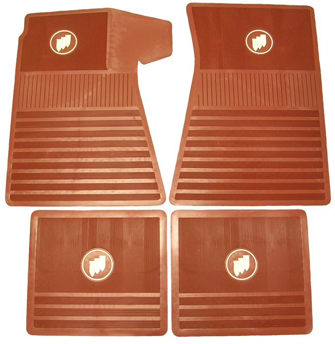 Red floormat set, 1961-75 Buick, 1963-75 Riviera