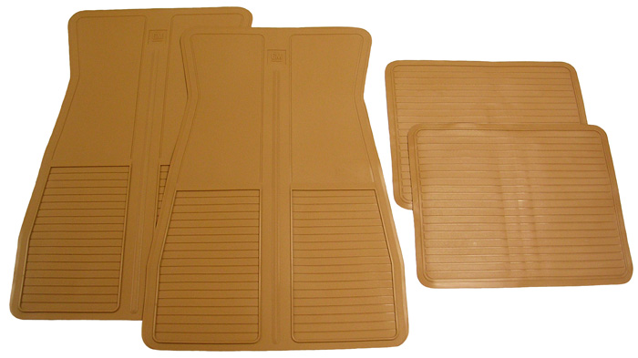 1973-77 Cutlass/442 Floor Mat Set Tan, 4 pcs