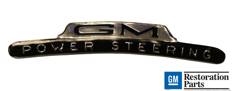 'GM Power Steering' Deluxe Wheel Insert, 1953-54 Olds