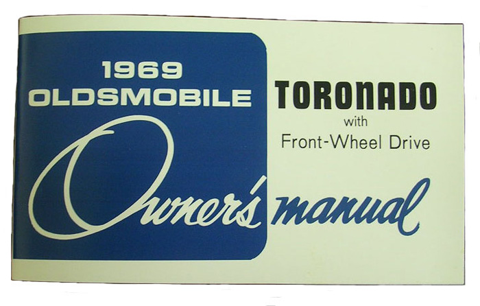 Owner's Manual, 1969 Oldsmobile Toronado