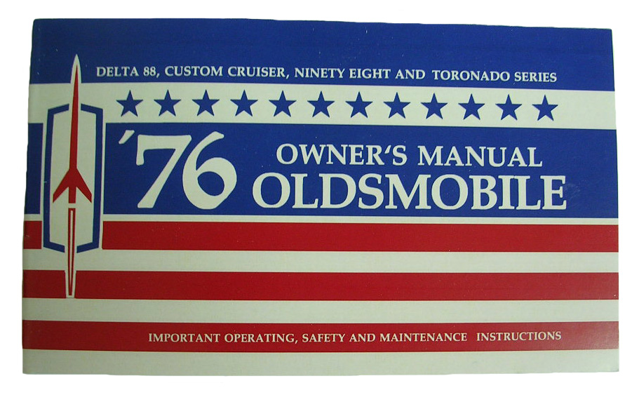 Owner's Manual, 1976 Oldsmobile 88 and 98