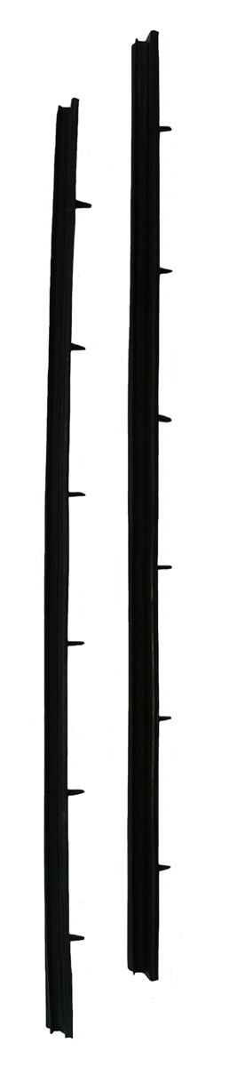 Vertical Vent Window Seals, pair, 1966-68 Oldsmobile and Cadillac, 1965-68 Buick four door sedans