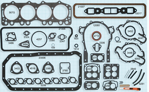 Engine Gasket Set - 1953-56 Buick 264 & 322 V8